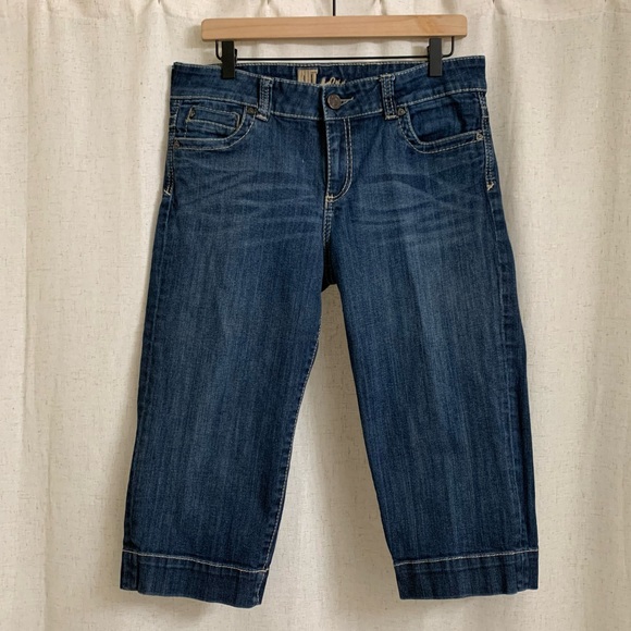 Kut from the Kloth Denim - Kut from the Kloth Cropped Capri Mid Rise Flap Pocket Denim Jeans 12